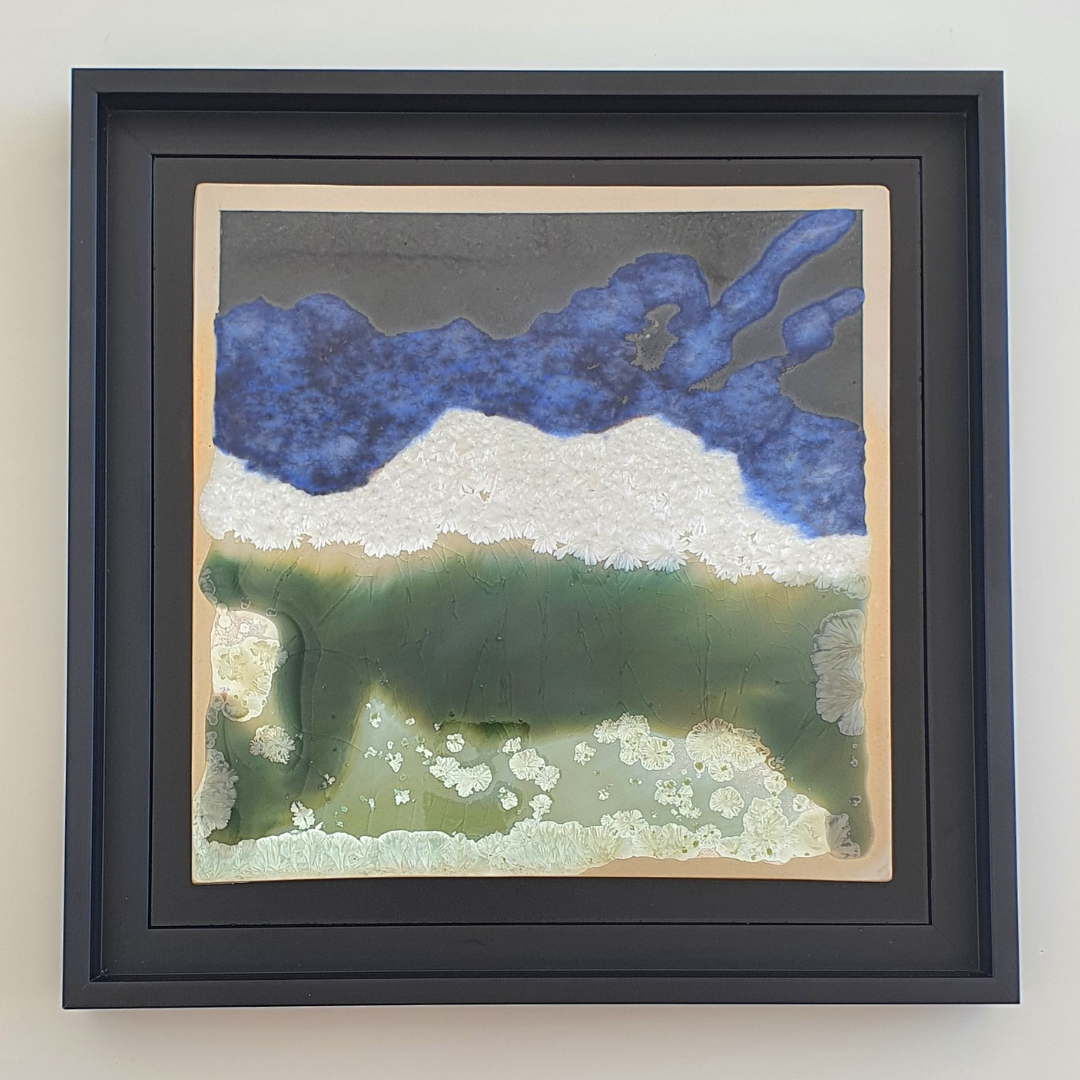 L'Orage de printemps ceramic painting